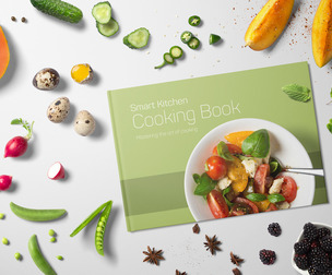 Food Kitchen Mockup PSD Template.V