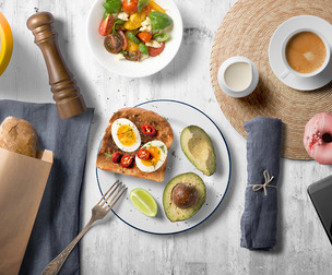 Food Kitchen Mockup PSD Template.