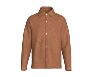 Men Printed Raglan Long Sleeve Shirt | Marvelous / Clo3d / obj / fbx