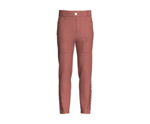 Men Criss-Cross Lace Up Hem Pant | Marvelous / Clo3d / obj / fbx