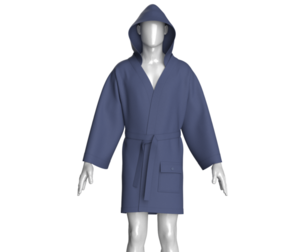 Men Hooded Bathrobe | Marvelous / Clo3d / obj / fbx