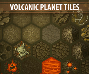 Volcanic Planet Tiles
