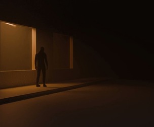 Minimalist Cinematic Architectural Scene