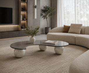 Original glass coffee table