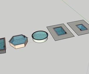 Swimming Pool Pack Free 3D Model free low-poly 3d model