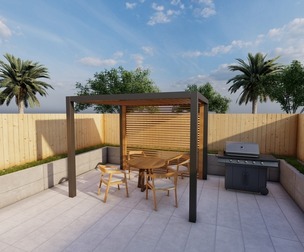 Modern prergola with BBQ Area-Free Model