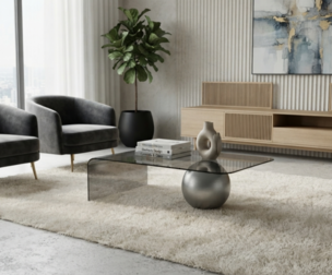 Original glass coffee table set