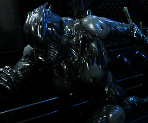 Alien Horror Gliomorph: UE4/FBX