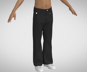 Panelled Flared Trousers