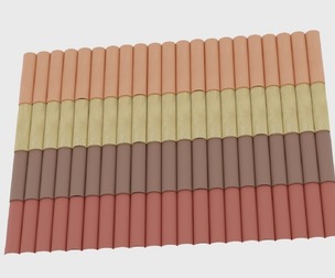 Roof Tile Ceramic Wavy  Set
