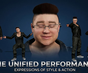 Modern Man in Leather Jacket with Glasses  Fully Rigged Male Character