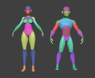 Stylized Male and Female Basemesh
