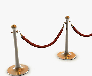 Stanchions and Rope Barrier