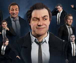 Realistic Business Male Character 3D Model Fully Rigged Human with Facial Expressions