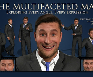 Realistic Business Male Character Fully Rigged Human Model with Facial Animation