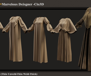 5 Abaya -MD-CLo3D -ZPRJ -FBX - OBJ