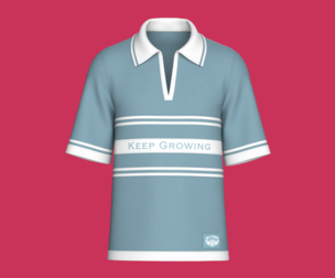 Men Open-Placket Polo Shirt With Striped | Marvelous / Clo3d / obj / fbx