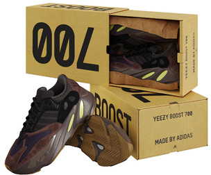 Adidas Yeezy Boost 700 Malve Sneakers with Box