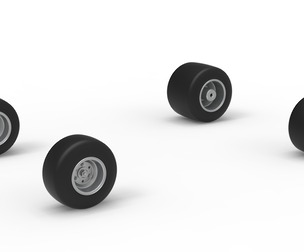 Wheel Set of Quarter Midget Scale 1:16