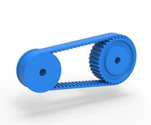 Belt drive Scale 1:16