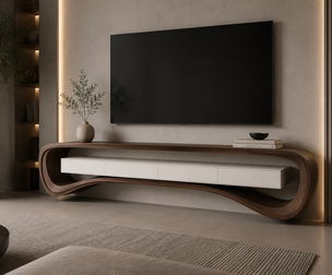 Original wood TV stand