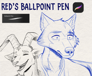 Red Dragon's Ballpoint Pen Brush