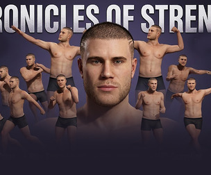 Rigged Athletic Male Base Character  Muscle Man Body Mesh 3D Model with Facial Rig