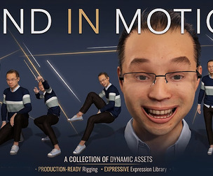 Realistic Asian Man with Glasses  Rigged 3D Character