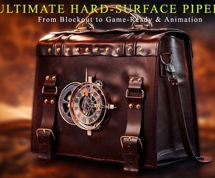 The Clockwork Courier – AAA Game-Ready Steampunk Prop / 3DModel + Full Tutorial