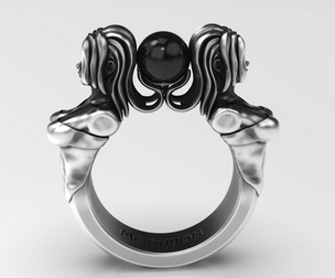 Zodiac Series: Gemini - Finger Sizes US 7.5, 8, 8.5 EU 55, 56, 58 CN 15, 16, 17 UK O1/2, P1/2, Q1/2