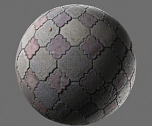 Weathered concrete pavement