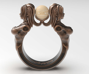 Zodiac Series: Gemini - Finger Sizes US 8.5, 9, 9.5 EU 58, 59, 60 CN 17, 18, 19 UK Q1/2, R1/2, S1/2