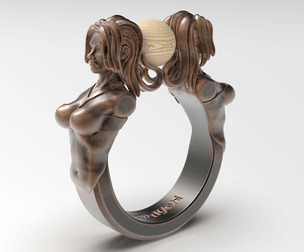 Zodiac Series: Gemini - Finger Sizes US 11, 12, 13 EU 64, 67, 69 CN 23, 25, 27 UK V1/2, X1/2, Z1/2