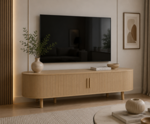 Original wood TV stand furniture