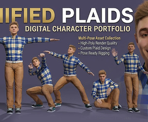 Stylized Realistic Male Character Fully Rigged Human 3D Model
