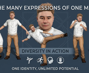 Blonde Casual Male Character Fully Rigged with Expressive Facial Animation