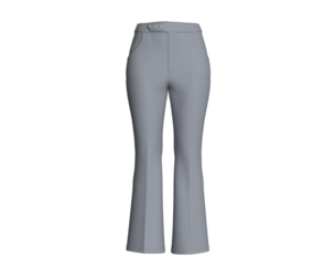 Girls High-Waisted Flare Pant | Marvelous / Clo3d / obj / fbx