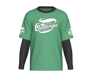 Men Double Layered Sleeve Printed T-Shirt | Marvelous / Clo3d / obj / fbx