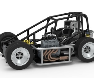 Three Quarter Midget Base Scale 1:25