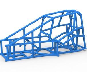 Frame of Three Quarter Midget Scale 1:25