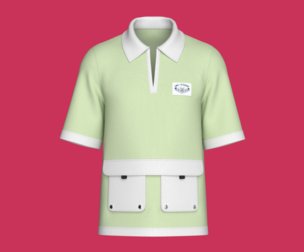 Men Open-Placket Polo Shirt With Cargo Pocket | Marvelous / Clo3d / obj / fbx