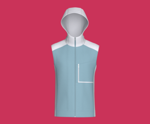Men Sleeveless Hooded Jacket With Zip Pocket | Marvelous / Clo3d / obj / fbx