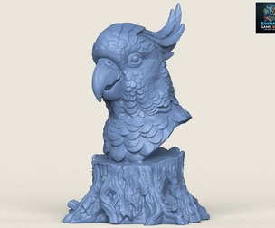 Cockatoo Parrot Bust