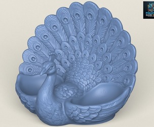 Stylish Peacock Object Holder