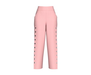 Girls Wide Leg High-Waisted Pant | Marvelous / Clo3d / obj / fbx