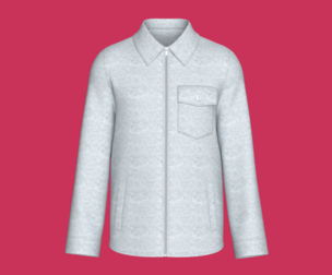 Men Full-Zip Collar Jacket With Flap Pocket | Marvelous / Clo3d / obj / fbx