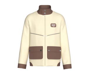 Men High Stand Snap Collar Utility Jacket | Marvelous / Clo3d / obj / fbx