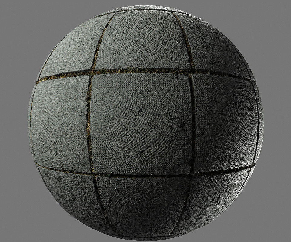 Block concrete pavement