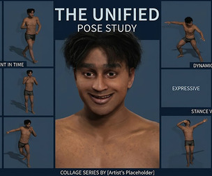 Rigged Athletic Male Character Indian South Asian Base Body with Facial Rig
