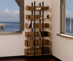 Modern Open Bookshelf